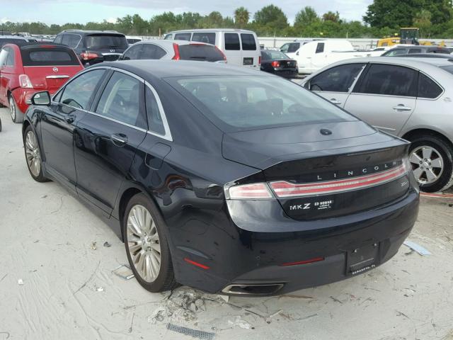 3LN6L2G99GR601382 - 2016 LINCOLN MKZ BLACK photo 3