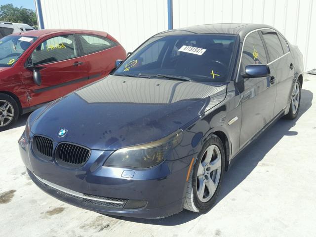 WBANW13558CZ78518 - 2008 BMW 535 I BLUE photo 2