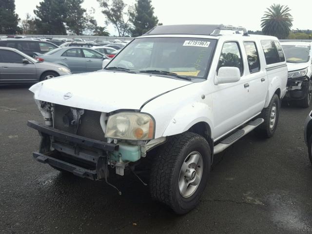 1N6ED27T92C374191 - 2002 NISSAN FRONTIER C WHITE photo 2