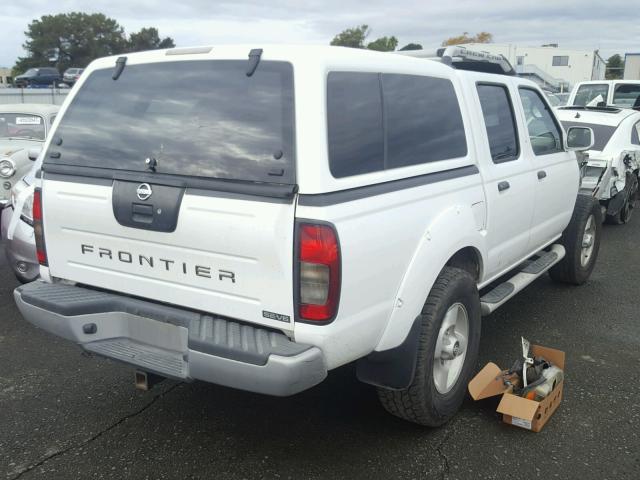 1N6ED27T92C374191 - 2002 NISSAN FRONTIER C WHITE photo 4