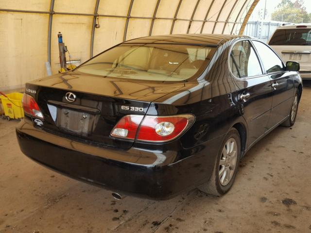 JTHBA30G945047748 - 2004 LEXUS ES 330 BLACK photo 4