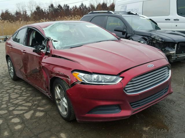 3FA6P0H73DR214046 - 2013 FORD FUSION SE RED photo 1