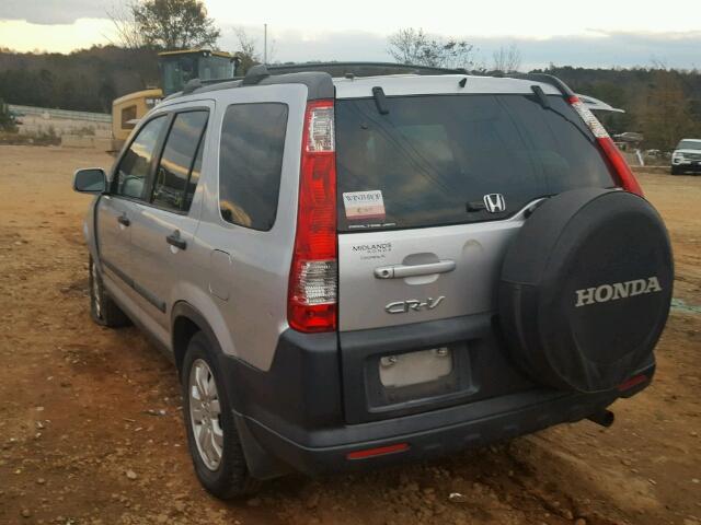 SHSRD78816U411117 - 2006 HONDA CR-V EX SILVER photo 3