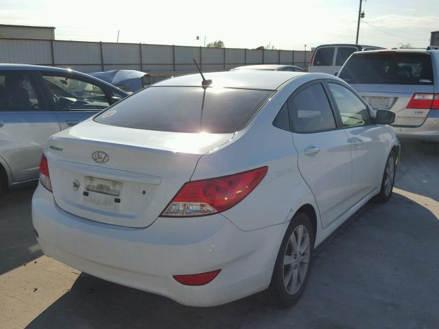 KMHCU4AE6DU576155 - 2013 HYUNDAI ACCENT GLS WHITE photo 4