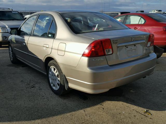 2HGES16504H518959 - 2004 HONDA CIVIC BEIGE photo 3