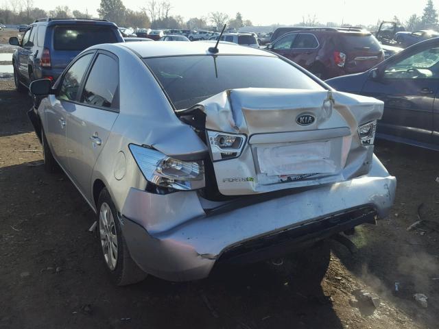 KNAFU4A20C5483547 - 2012 KIA FORTE EX SILVER photo 3