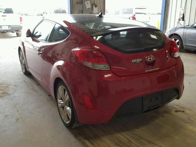 KMHTC6AD5GU281932 - 2016 HYUNDAI VELOSTER B RED photo 3