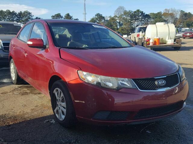 KNAFU4A27A5812628 - 2010 KIA FORTE EX RED photo 1