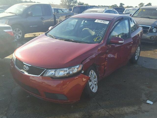 KNAFU4A27A5812628 - 2010 KIA FORTE EX RED photo 2