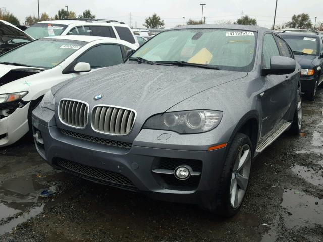 5UXFG83539LZ92401 - 2009 BMW X6 GRAY photo 2