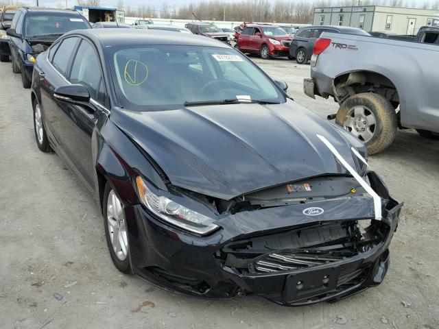 1FA6P0H70G5104384 - 2016 FORD FUSION SE BLACK photo 1