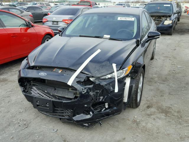 1FA6P0H70G5104384 - 2016 FORD FUSION SE BLACK photo 9