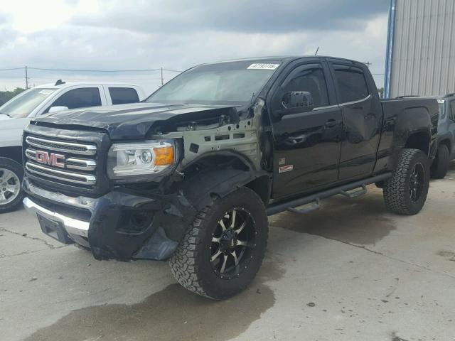 1GTG6CE3XG1274957 - 2016 GMC CANYON SLE BLACK photo 2