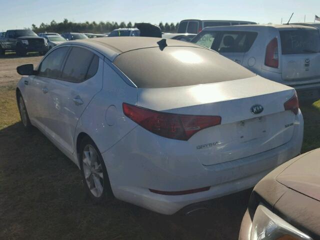 5XXGN4A70DG215367 - 2013 KIA OPTIMA EX WHITE photo 3