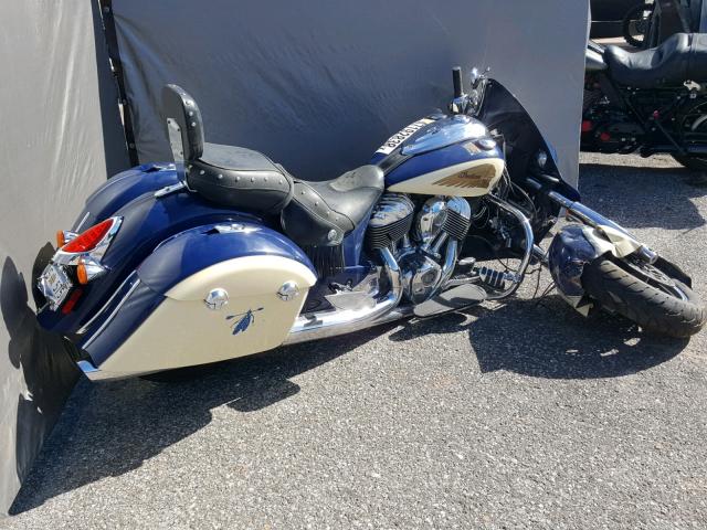 56KTCAAA7F3324565 - 2015 INDIAN MOTORCYCLE CO. CHIEFTAIN BLUE photo 4