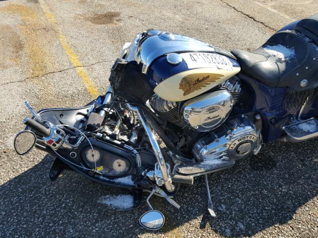 56KTCAAA7F3324565 - 2015 INDIAN MOTORCYCLE CO. CHIEFTAIN BLUE photo 5