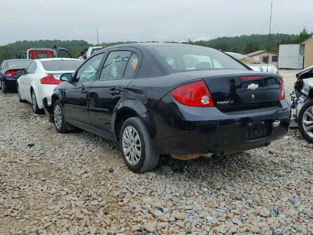 1G1AD5F55A7218333 - 2010 CHEVROLET COBALT 1LT BLACK photo 3