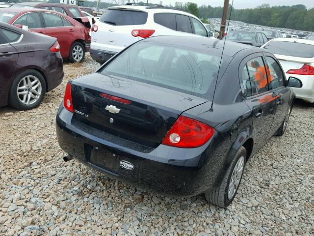 1G1AD5F55A7218333 - 2010 CHEVROLET COBALT 1LT BLACK photo 4