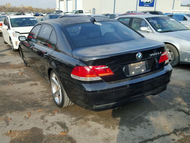 WBAHN83546DT61319 - 2006 BMW 750 LI BLACK photo 3