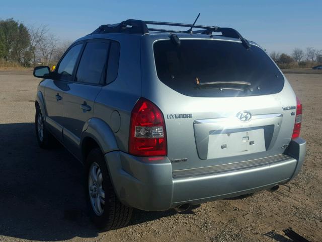 KM8JN72D47U632304 - 2007 HYUNDAI TUCSON SE TEAL photo 3