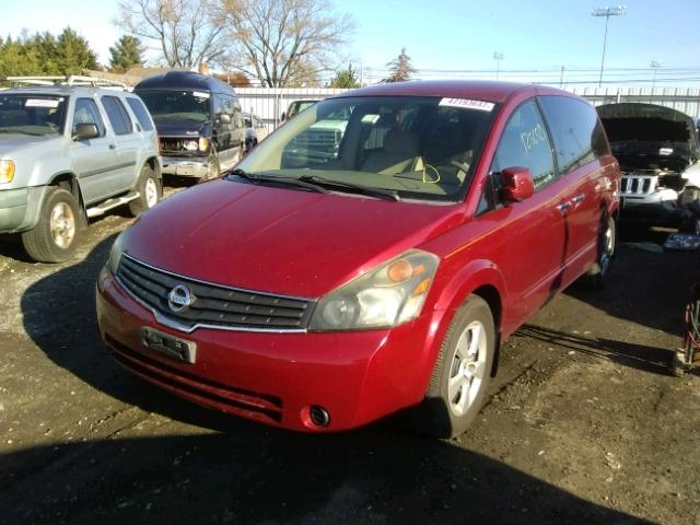 5N1BV28U57N116610 - 2007 NISSAN QUEST S RED photo 2