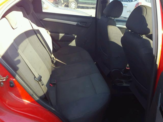 KL1TD56667B073065 - 2007 CHEVROLET AVEO BASE 红色 照片 6