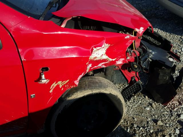 KL1TD56667B073065 - 2007 CHEVROLET AVEO BASE RED photo 9