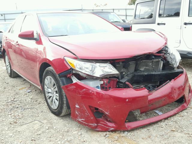 4T1BF1FK4CU576463 - 2012 TOYOTA CAMRY BASE RED photo 1
