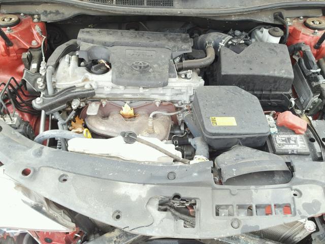 4T1BF1FK4CU576463 - 2012 TOYOTA CAMRY BASE RED photo 7