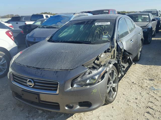 1N4AA5AP4EC908246 - 2014 NISSAN MAXIMA S GRAY photo 2