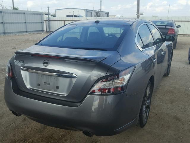 1N4AA5AP4EC908246 - 2014 NISSAN MAXIMA S GRAY photo 4