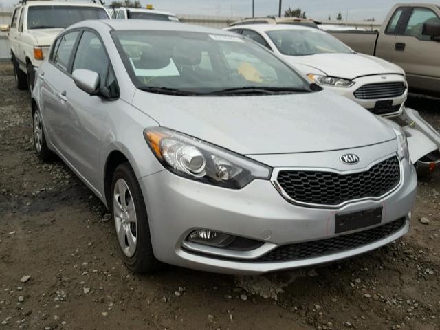 KNAFK5A85G5598554 - 2016 KIA FORTE LX SILVER photo 1