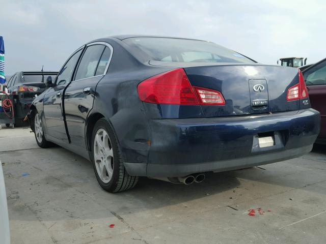 JNKCV51E03M004812 - 2003 INFINITI G35 BLUE photo 3