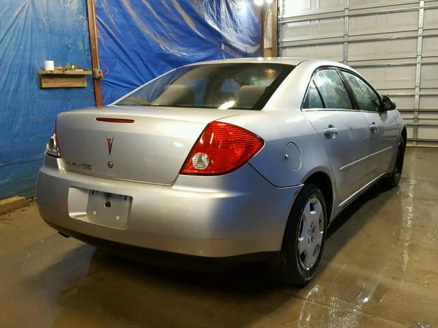 1G2ZF57B884281404 - 2008 PONTIAC G6 VALUE L SILVER photo 4