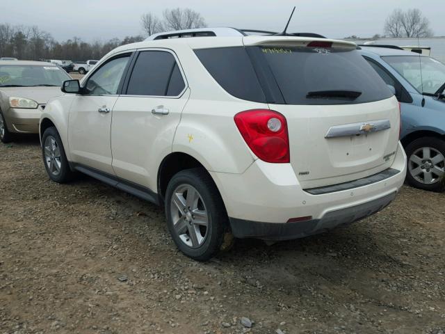 1GNFLHEK0EZ132132 - 2014 CHEVROLET EQUINOX LT WHITE photo 3