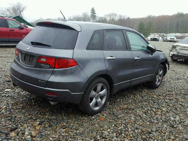 5J8TB18538A015791 - 2008 ACURA RDX TECHNO GRAY photo 4