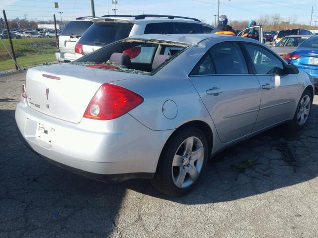 1G2ZG57B494110051 - 2009 PONTIAC G6 SILVER photo 4