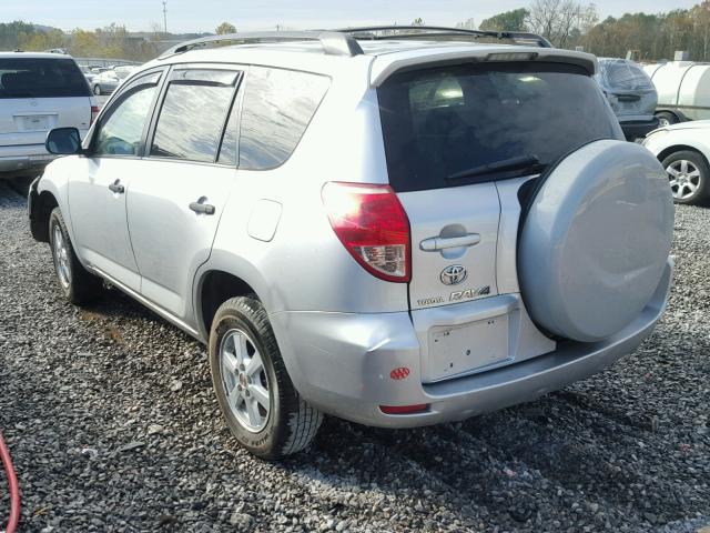 JTMZD33V876049457 - 2007 TOYOTA RAV4 SILVER photo 3