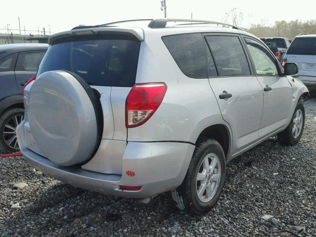 JTMZD33V876049457 - 2007 TOYOTA RAV4 SILVER photo 4