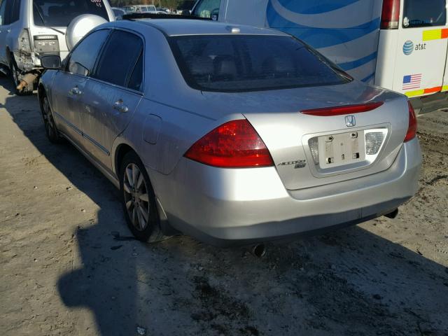 1HGCM66507A038180 - 2007 HONDA ACCORD EX SILVER photo 3