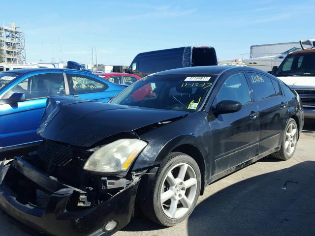 1N4BA41E84C845647 - 2004 NISSAN MAXIMA SE BLACK photo 2