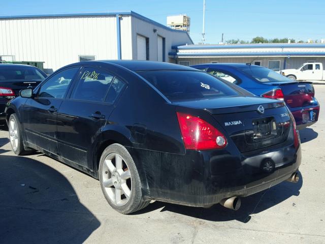 1N4BA41E84C845647 - 2004 NISSAN MAXIMA SE BLACK photo 3