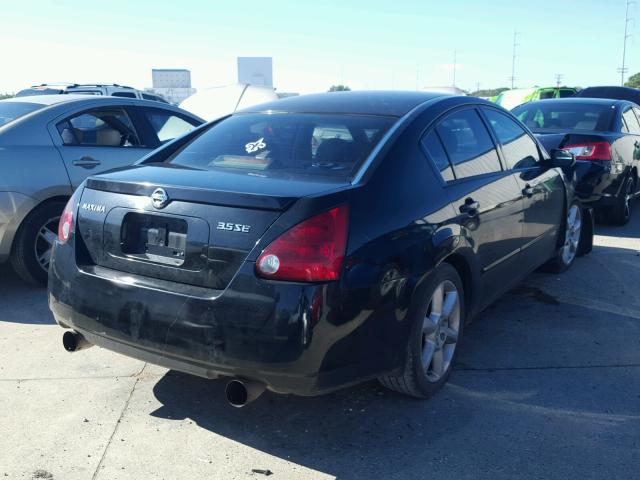 1N4BA41E84C845647 - 2004 NISSAN MAXIMA SE BLACK photo 4