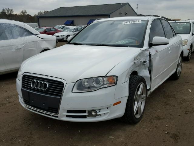 WAUDF78E58A103863 - 2008 AUDI A4 2.0T QU WHITE photo 2