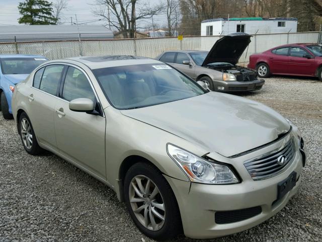 JNKBV61F07M811153 - 2007 INFINITI G35 BEIGE photo 1