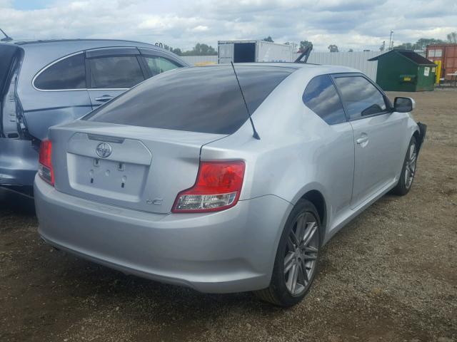 JTKJF5C77C3024445 - 2012 TOYOTA SCION TC 银色 照片 4