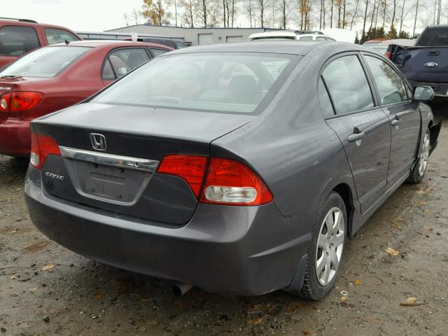 2HGFA1F5XAH524819 - 2010 HONDA CIVIC LX GRAY photo 4