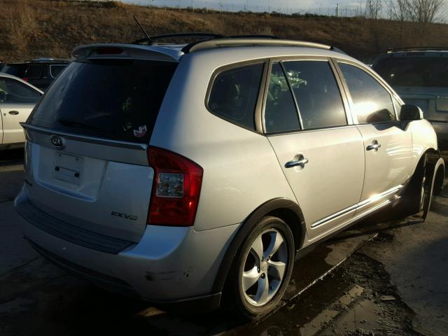 KNAFG526487154568 - 2008 KIA RONDO LX SILVER photo 4