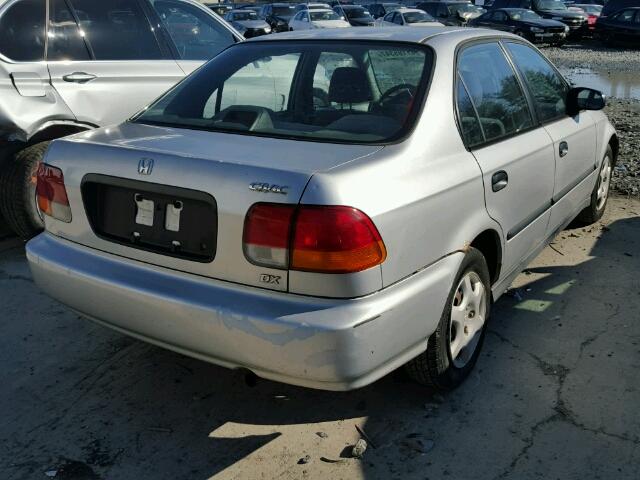 2HGEJ6626WH523091 - 1998 HONDA CIVIC DX SILVER photo 4