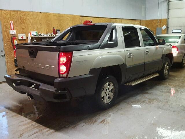 3GNEK12T34G213496 - 2004 CHEVROLET AVALANCHE TAN photo 4